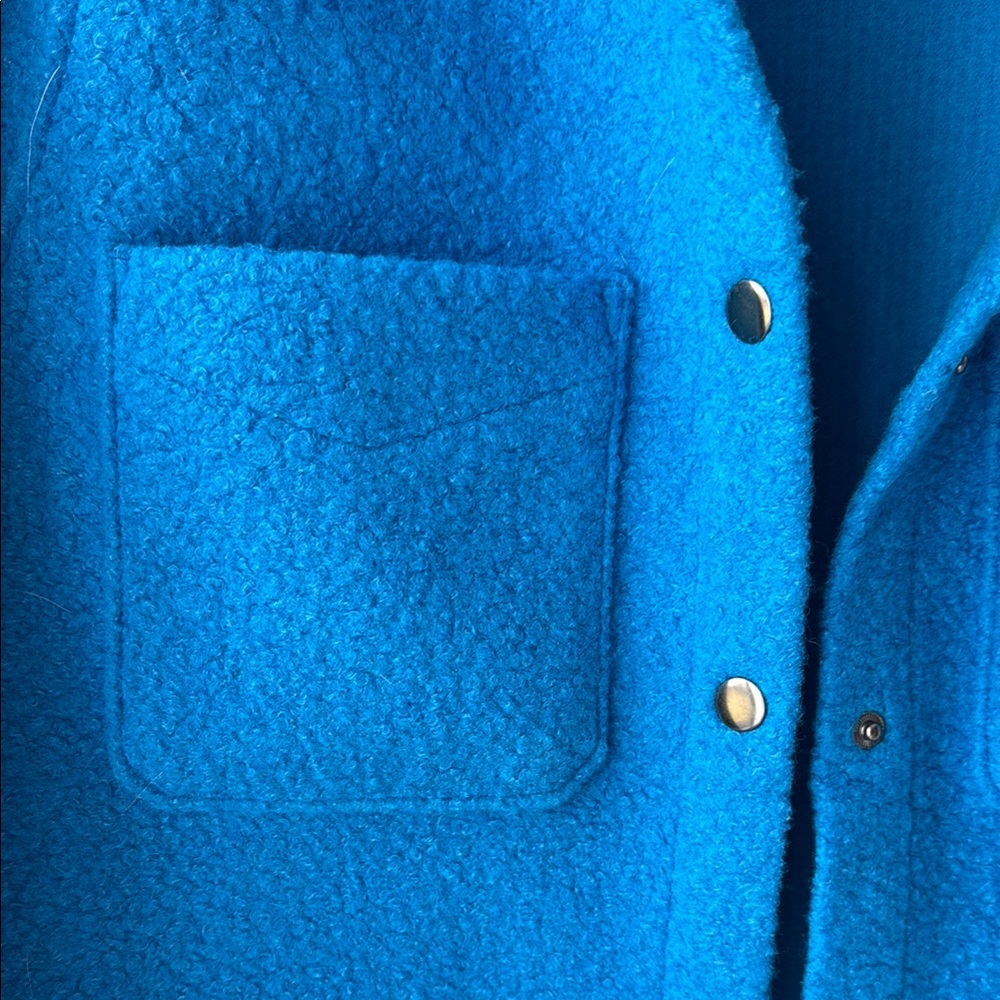 Blue Button-Up Jacket - Picture 4 of 4